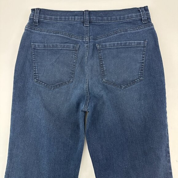 Gloria Vanderbilt Amanda Straight Leg Women's size 6 Dark Wash Blue Denim Jeans - Picture 4 of 4